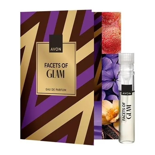 Woda perfumowana Facets of Glam – ulotka z próbką 0,6 ml AVON