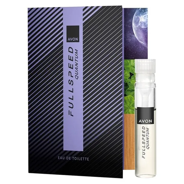 Woda toaletowa Full Speed Quantum – ulotka z próbką 0,6 ml AVON