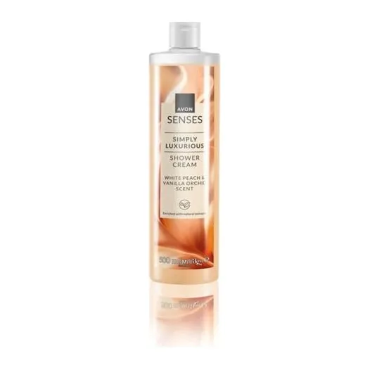 Kremowy żel pod prysznic Biała brzoskwinia i wanilia Senses 500 ml AVON