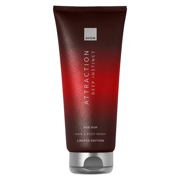 Żel do mycia ciała i włosów Attraction Deep Instinct dla Niego 200 ml AVON