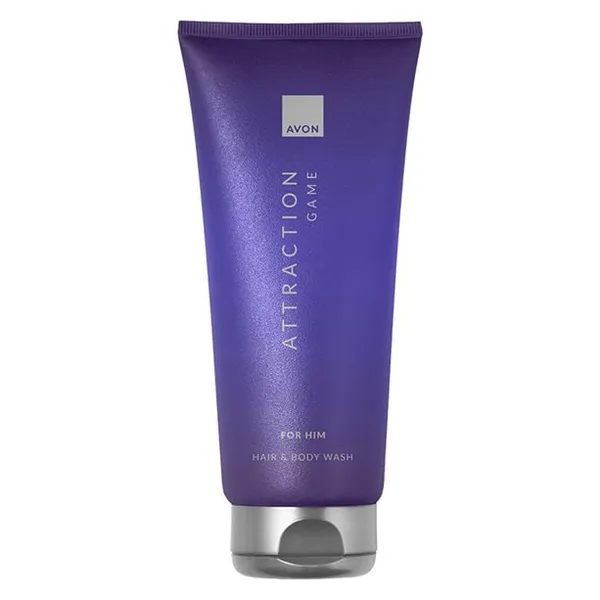 Żel do mycia ciała i włosów Attraction Game dla Niego 200 ml AVON