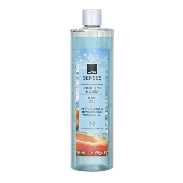 Żel pod prysznic Long Time No Sea Senses 500 ml AVON