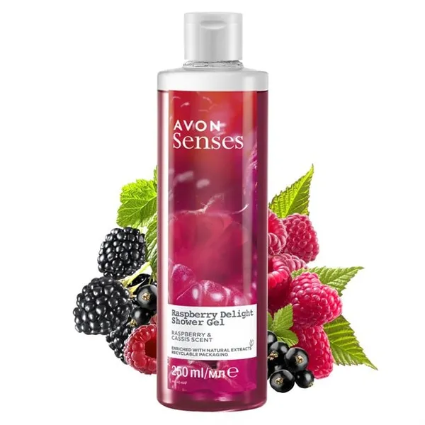 Żel pod prysznic Raspberry Delight Senses 250 ml AVON – zdjęcie 2