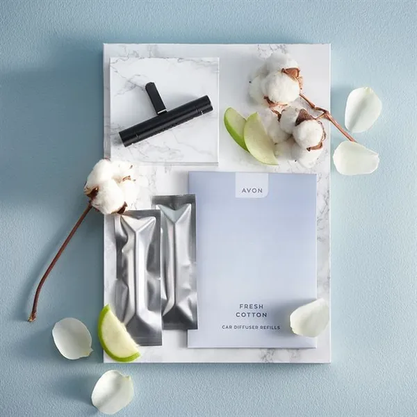 Zestaw 2 wkładów do odświeżacza powietrza do samochodu Świeża bawełna AVON – zdjęcie 2