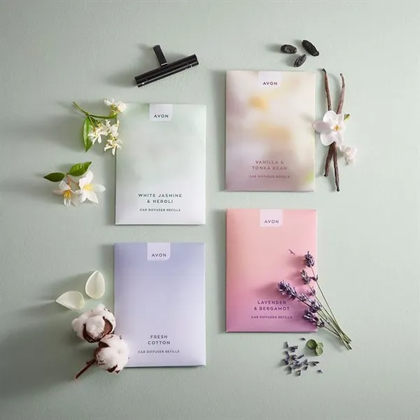 Zestaw 2 wkładów do odświeżacza powietrza do samochodu Świeża bawełna AVON – zdjęcie 3