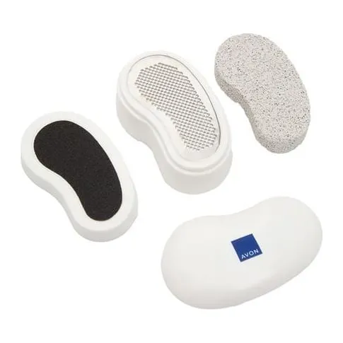 Zestaw do pielęgnacji stóp 3 w 1 Foot Works 4 szt. AVON