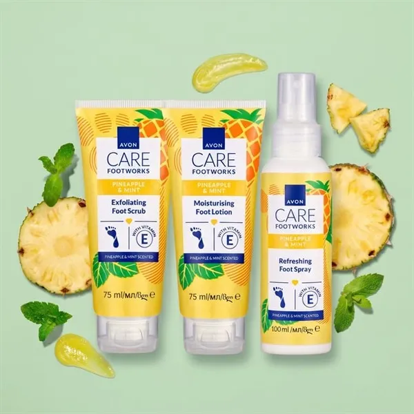Zestaw do pielęgnacji stóp Ananas i Mięta Foot Works AVON – zdjęcie 2