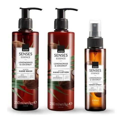 Zestaw Senses Luksusowa Trawa Cytrynowa i Kokos AVON