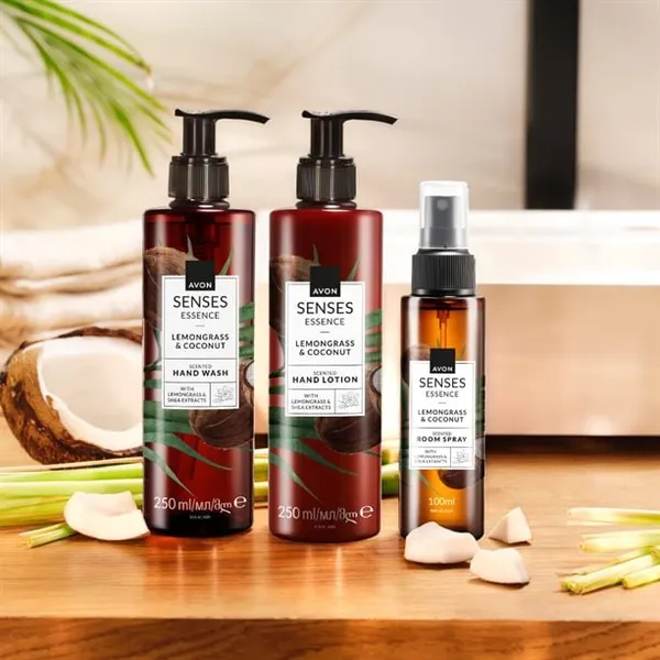 Zestaw Senses Luksusowa Trawa Cytrynowa i Kokos AVON – zdjęcie 2