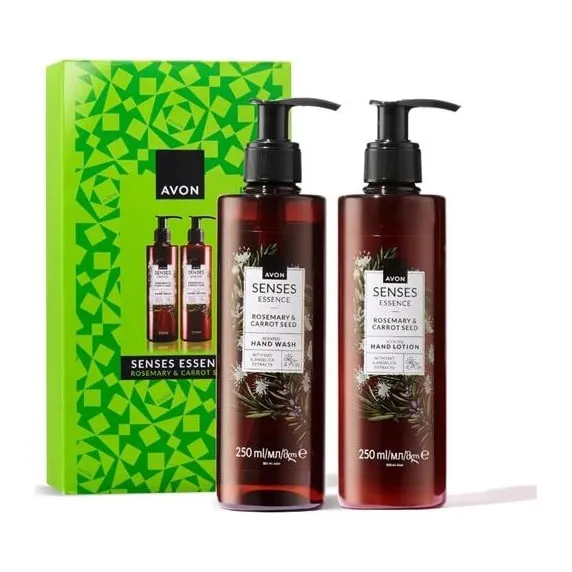 Zestaw upominkowy Senses Essence Rozmaryn i nasiona marchwi 2 szt. AVON