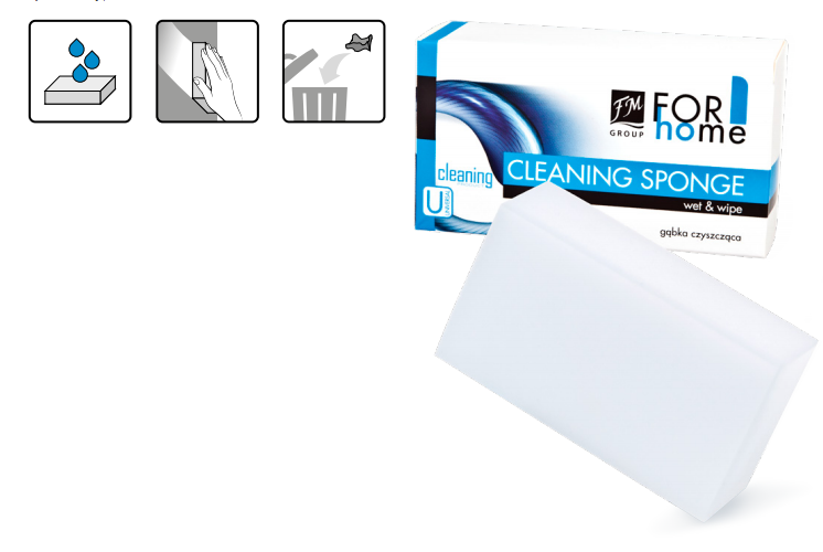 Gąbka czyszcząca z agawy 10 x 7 x 2.5 cm SMART & CLEAN BIO FM GROUP