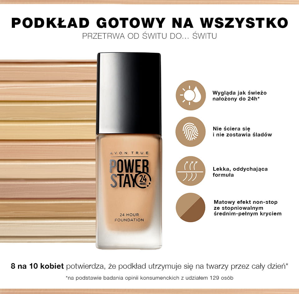Podkład do twarzy „24 godziny” AVON
